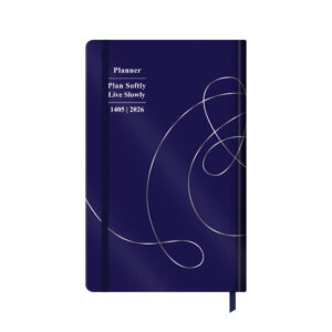 1405 Persian Pocket Planner with Stylish Cover – Daily & Weekly Portable Calendar