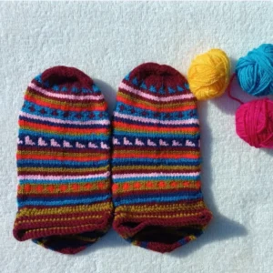 Persian Handwoven Wool Socks for Women Knitted Farhad