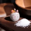 Handcrafted-Ceramic-Cat-Shaped-Salt-Shaker-–-Whimsical-Decorative-Kitchen-Accessory-for-Salt-and-Spice-Seasoning