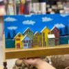 Handcrafted-Wooden-Wall-Key-Holder-with-Colorful-House-Design-Artistic-Home-Organizer