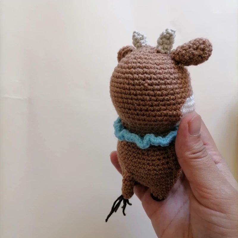 Handmade Crochet Cow Amigurumi Toy – Cute Knit Plush for Kids, Babies & Nursery Decor