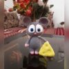 Handmade-Crochet-Mouse-Holding-Cheese-–-Cute-Plush-Amigurumi-Toy-for-Kids-Babies-Nursery-Decor-1