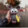 Handmade-Crochet-Mouse-Holding-Cheese-–-Cute-Plush-Amigurumi-Toy-for-Kids-Babies-Nursery-Decor-2