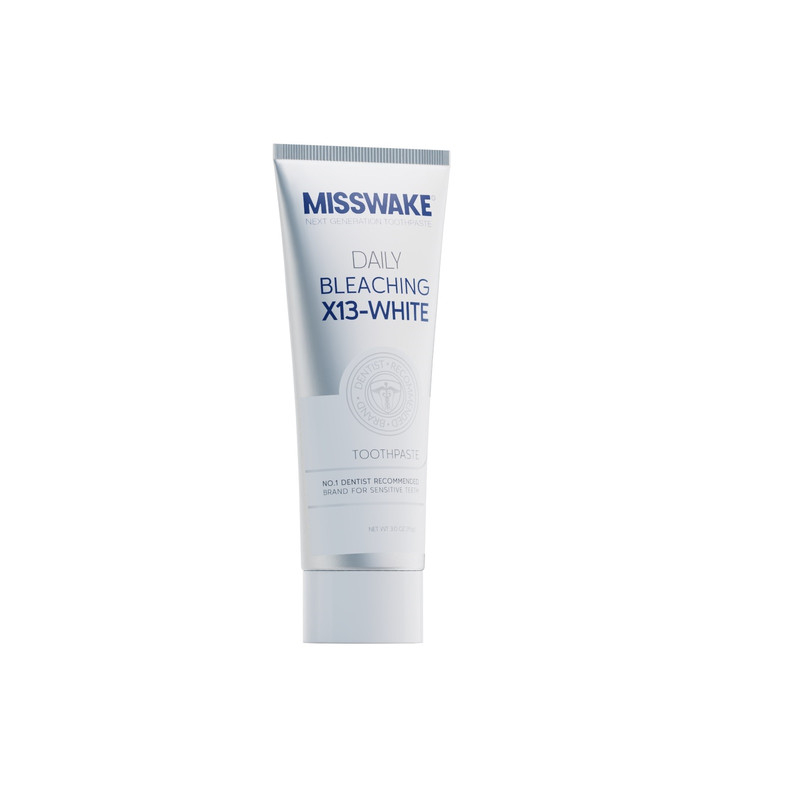 Misswake Whitening Toothpaste (Bleaching) – 75 ml Twin Pack, Stain Removal & Bright Smile