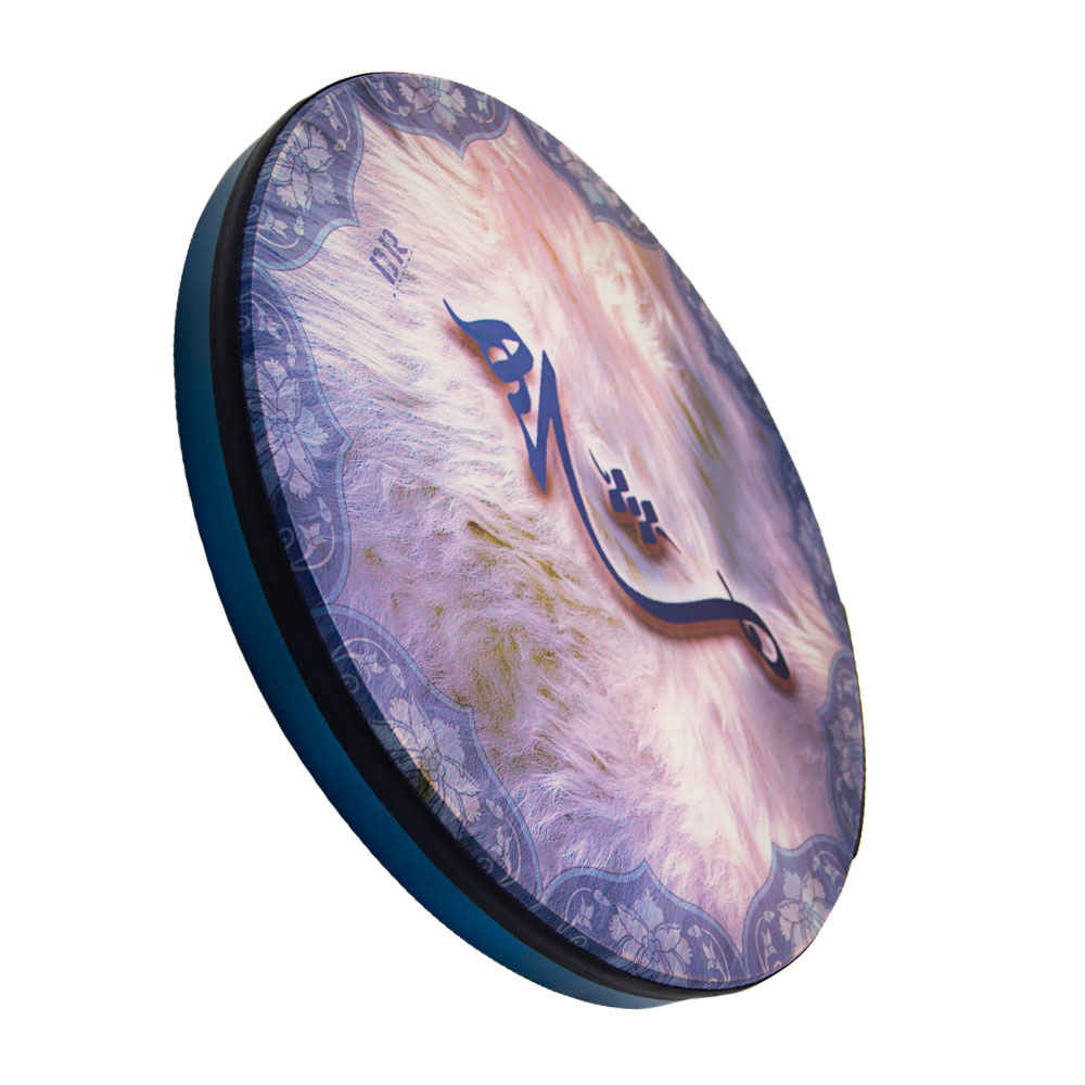 Persian Daf Drum – Handheld Wooden Frame, Plastic Membrane, Hich Pattern (Darbandi)