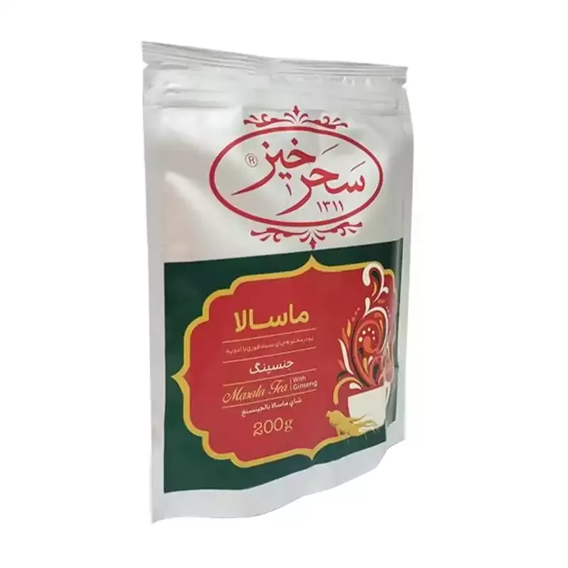 Saharkhiz Ginseng Masala Chai – 200g Pack, Premium Spiced Beverage (4x)